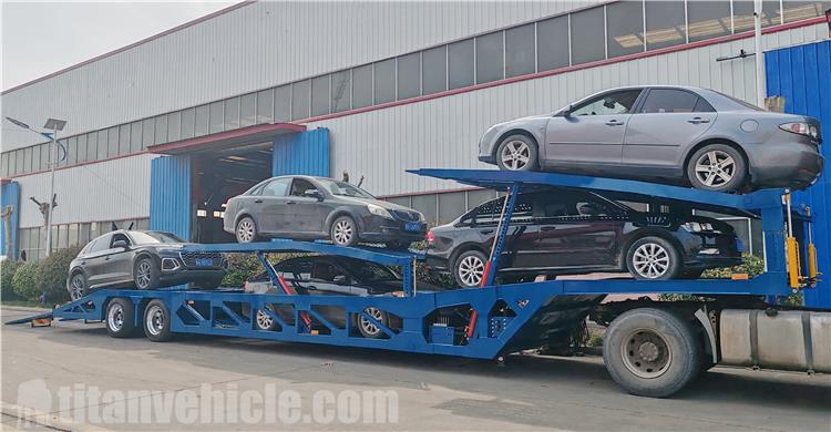 Double Deck Car Transport Trailer for Sale In Uzbekistan