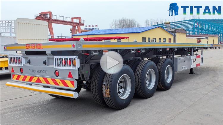 60T Tri Axle Flat Deck Trailer for Sale In Jamaica