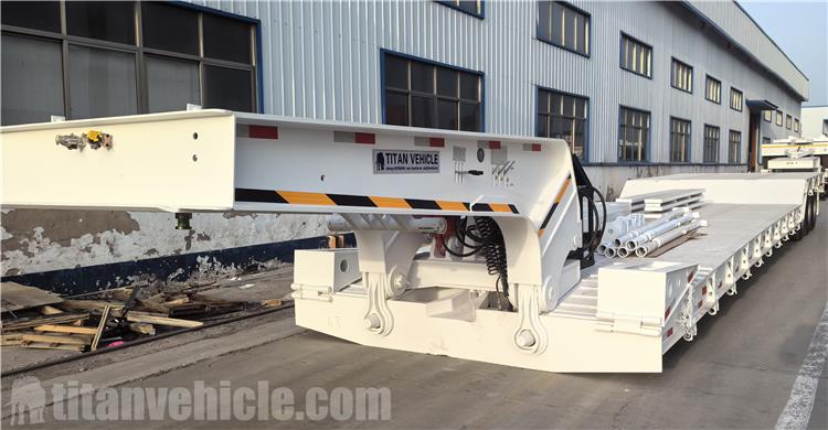 100 Ton Excavator Lowboy Low Loader Gooseneck Trailers For Sale In Mexico
