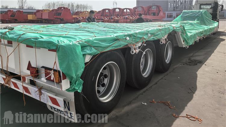 100 Ton Excavator Lowboy Low Loader Gooseneck Trailers For Sale In Mexico