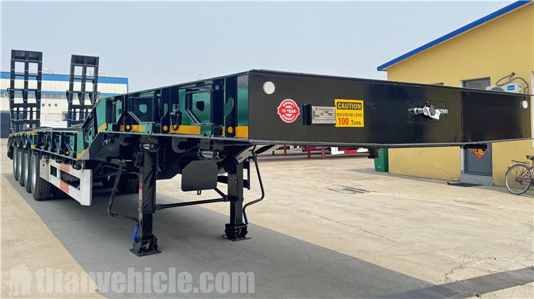 4 Axle 100Tons Lowbed Trailers for Sale In Dominica