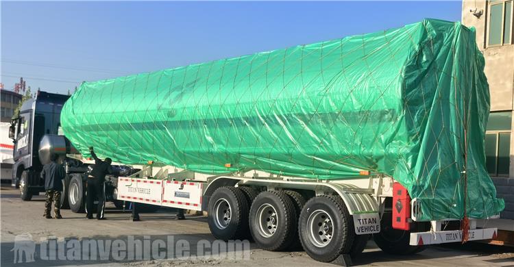 Tri Axle 50000 Liters Palm Oil Tanker Trailer for Sale In Ethiopia