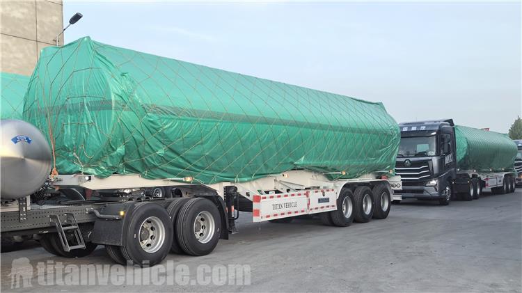 Tri Axle 50000 Liters Palm Oil Tanker Trailer for Sale In Ethiopia