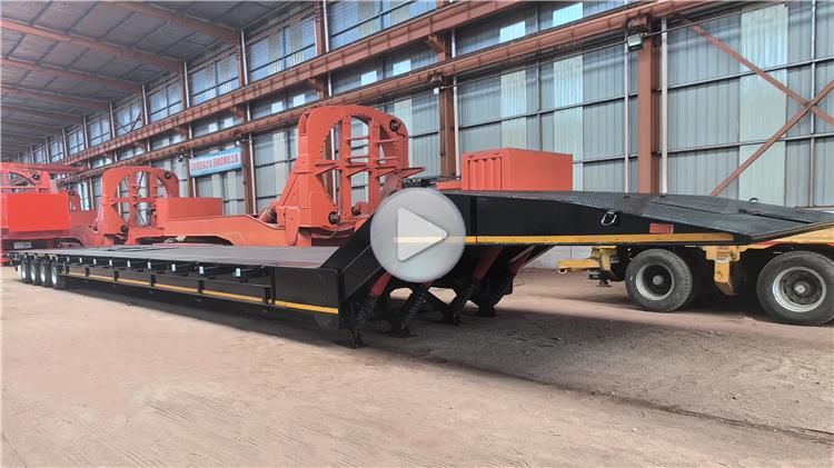 4 Axle 100 Ton Folding Neck Lowboy Trailer for Sale In Nigeria Lagos