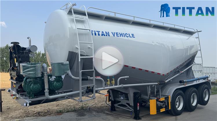 40CBM Cement Powder Semi Trailer for Sale In Jamaica