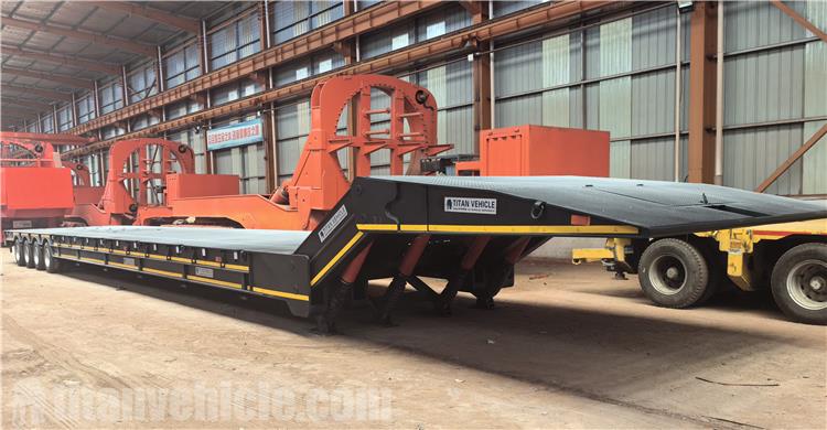4 Axle Folding Gooseneck Trailer for Sale In Chile