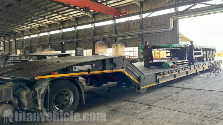 4 Axle Folding Gooseneck Trailer for Sale In Chile