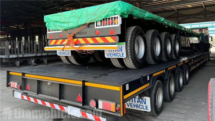 4 Axle Folding Gooseneck Trailer for Sale In Chile