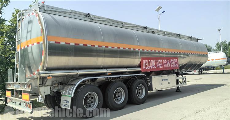 38000 Liters Aluminum Tanker Trailer for Sale In Costa Rica