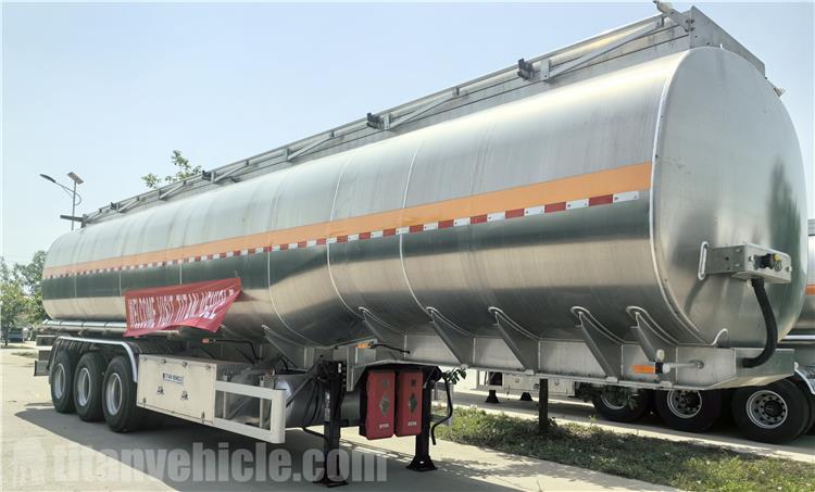 38000 Liters Aluminum Tanker Trailer for Sale In Costa Rica