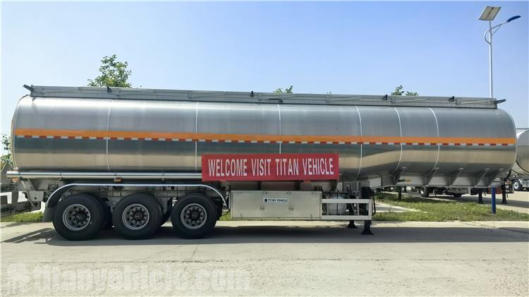 38000 Liters Aluminum Tanker Trailer for Sale In Costa Rica