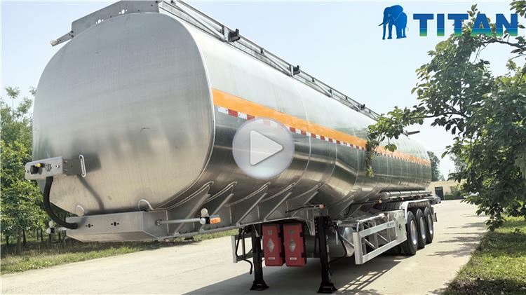 38000 Liters Aluminum Tanker Trailer for Sale In Costa Rica