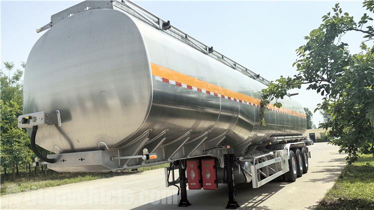 38000 Liters Aluminum Tanker Trailer for Sale In Costa Rica