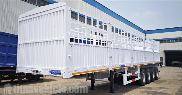 4 Axle 80 Ton Fence Semi Trailer for Sale In Senegal