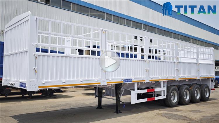 4 Axle 80 Ton Fence Semi Trailer for Sale In Senegal