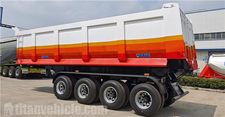 4 Axle 45CBM Semi Dump Trailer for Sale In Cameroon
