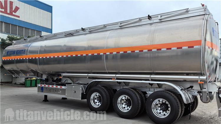45000 Liters Aluminum Tanker Semi Trailer for Sale In Tanzania