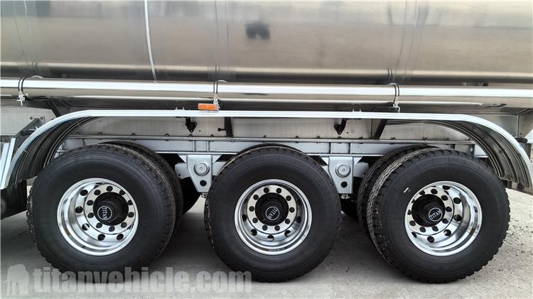 45000 Liters Aluminum Tanker Semi Trailer for Sale In Tanzania