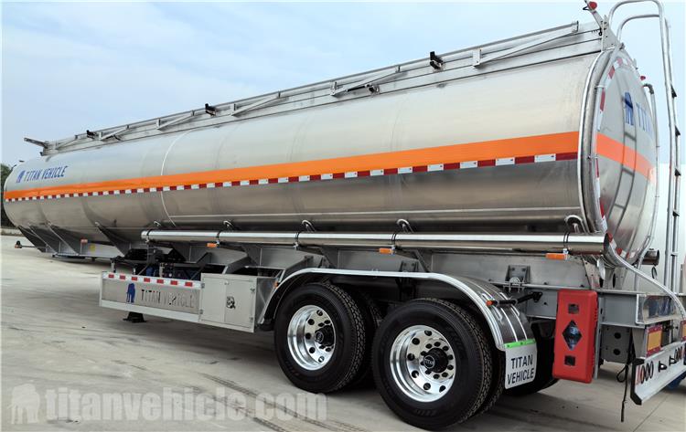 2 Axle Aluminum Fuel Tanker Trailer for Sale In Costa Rica