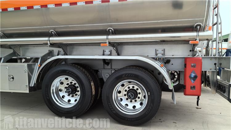 2 Axle Aluminum Fuel Tanker Trailer for Sale In Costa Rica