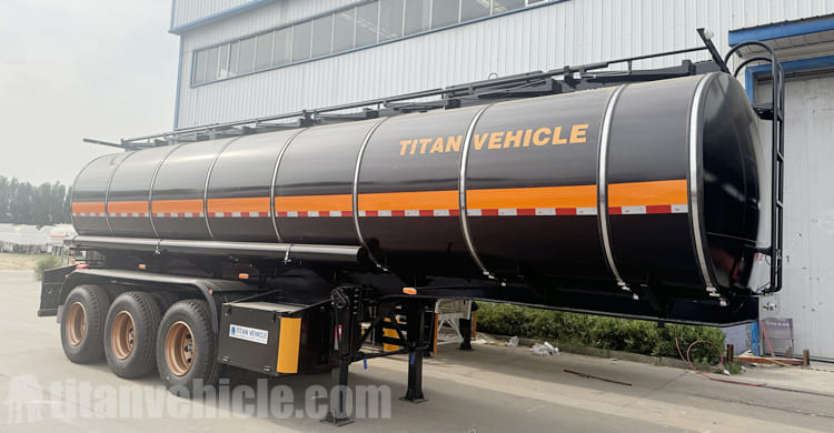 45000 Liters Asphalt Tanker Trailer for Sale in Uzbekistan 