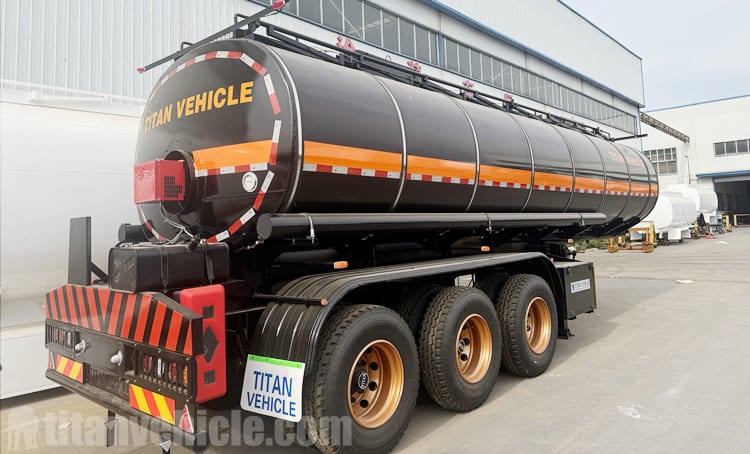 45000 Liters Asphalt Tanker Trailer for Sale in Uzbekistan 