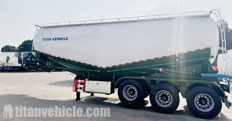 3 Axle 35CBM Bulk Cement Tanker Trailer for Sale in Sierra Leone