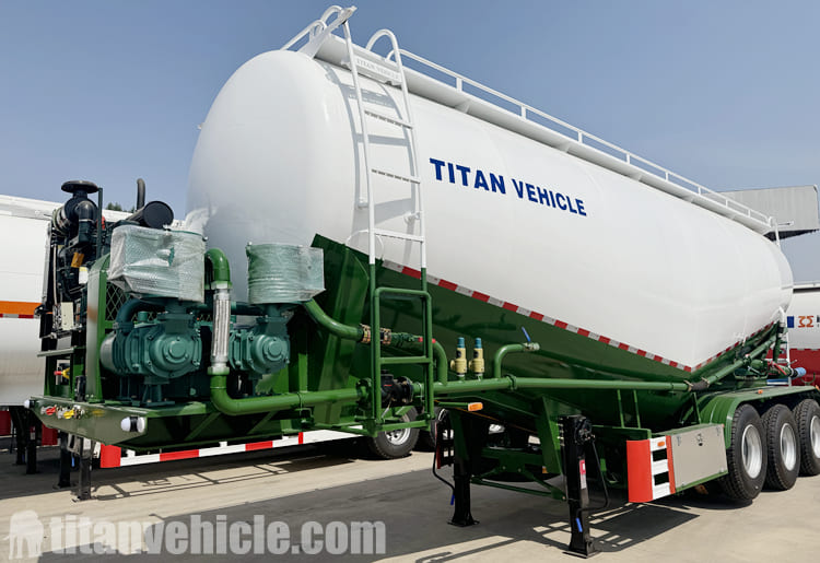 3 Axle 35CBM Bulk Cement Tanker Trailer for Sale in Sierra Leone