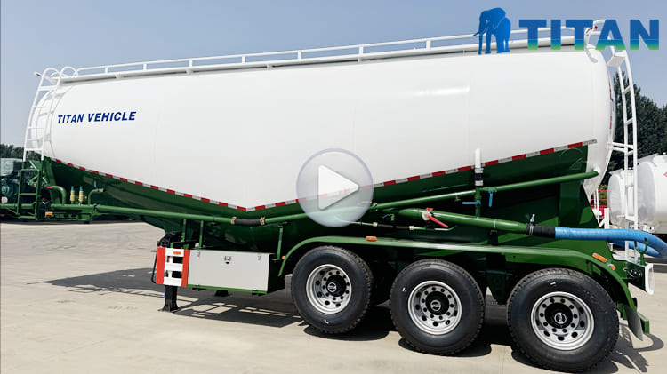 3 Axle 35CBM Bulk Cement Tanker Trailer for Sale in Sierra Leone