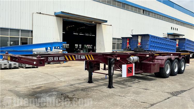 3 Axle 40 ft Container Chassis Trailer for Sale In Uganda