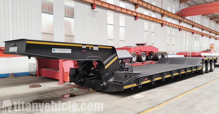 3 Axle 80 tons Gooseneck Lowboy Trailer for Sale in Philippines