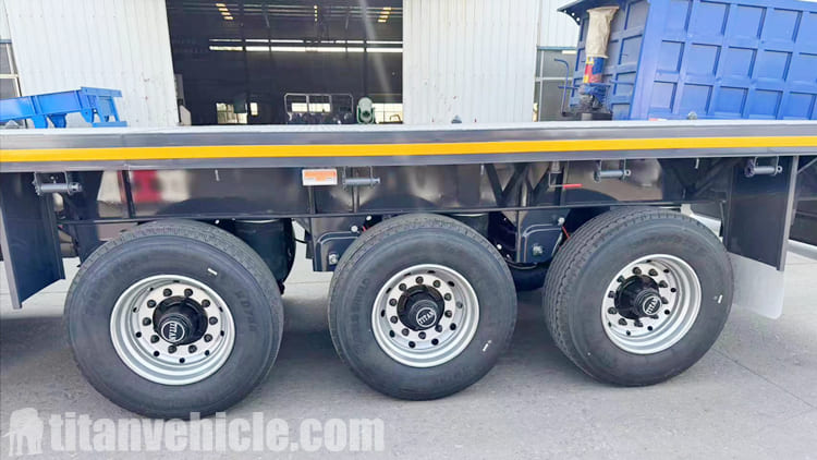 60 Tons 3 Axle Flatbed Container Trailer for Sale in Guyana