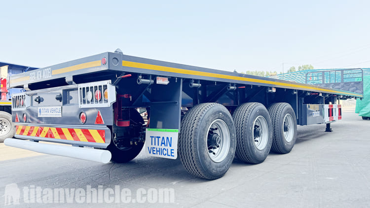 60 Tons 3 Axle Flatbed Container Trailer for Sale in Guyana