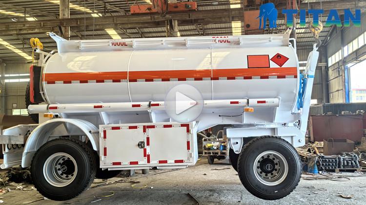 10000 Liters Drawbar Tanker Trailer for Sale in Kazakhstan