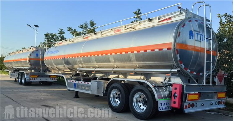 2 Axle Aluminum Tanker Trailer for Sale Costa Rica