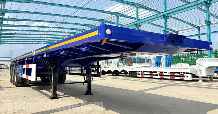 TITAN Vehicle Tri Axle Flat Deck Trailer for Sale in Tanzania