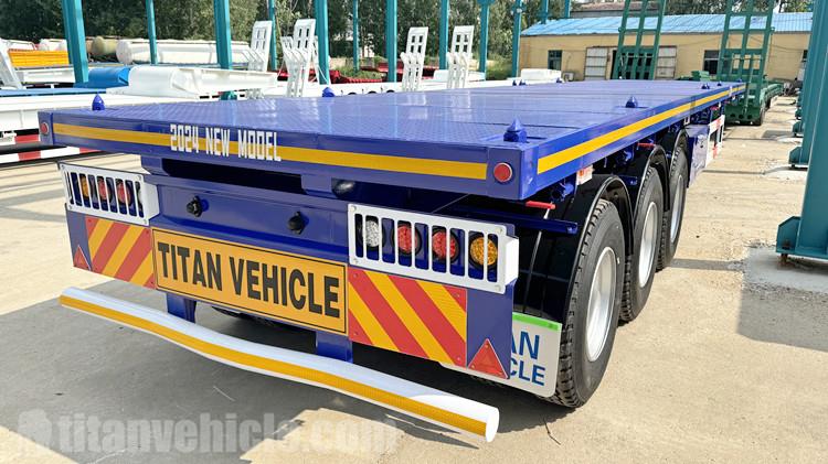 TITAN Vehicle Tri Axle Flat Deck Trailer for Sale in Tanzania
