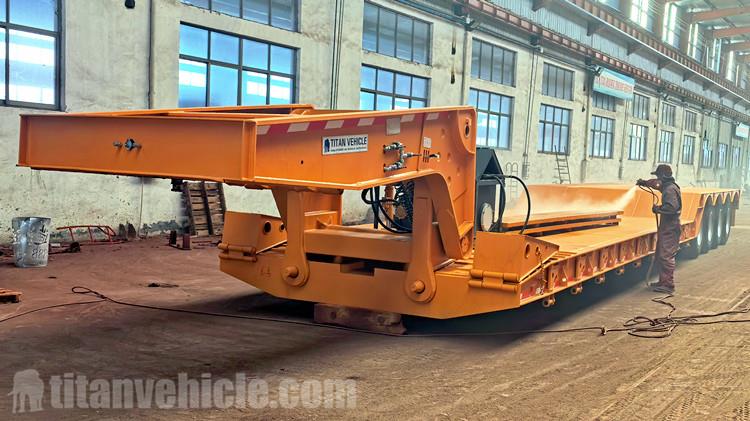 100 Ton Detachable Gooseneck Trailer for Sale in Nigeria