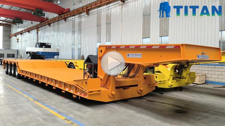 100 Ton Detachable Gooseneck Trailer for Sale in Nigeria