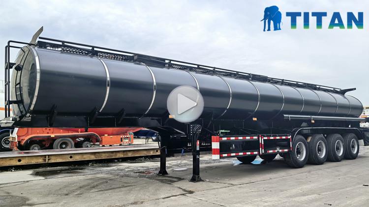 4 Axle Bitumen Tanker Trailer for Sale in Kazakhstan
