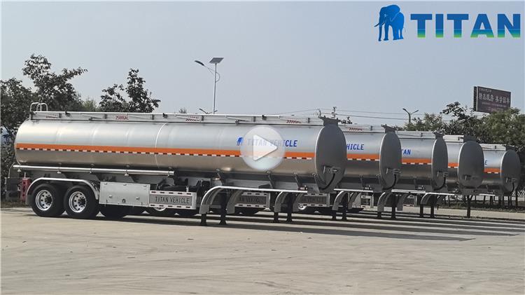 2 Axle 38CBM Aluminum Alloy Tanker Trailer for Sale In Mali