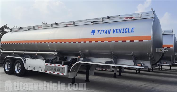 2 Axle 38CBM Aluminum Alloy Tanker Trailer for Sale In Mali