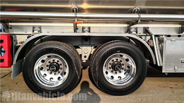 2 Axle 38CBM Aluminum Alloy Tanker Trailer for Sale In Mali