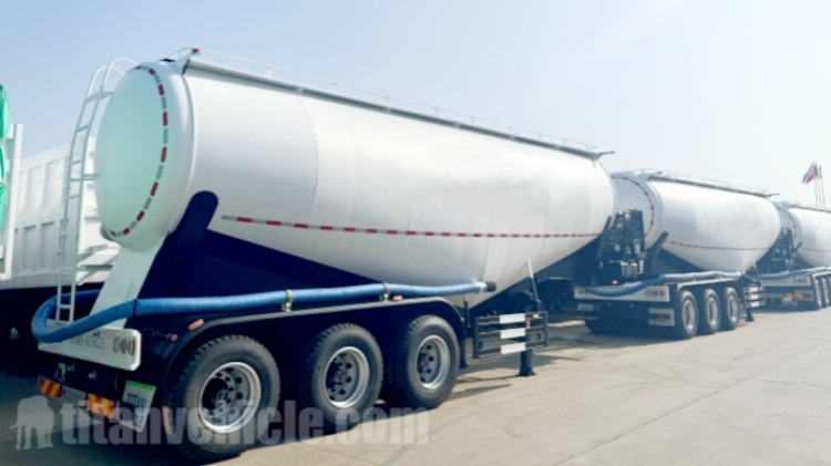 42 CBM Cement Tanker Trailer  Bulk Cement Tank Semi Trailer in Angola
