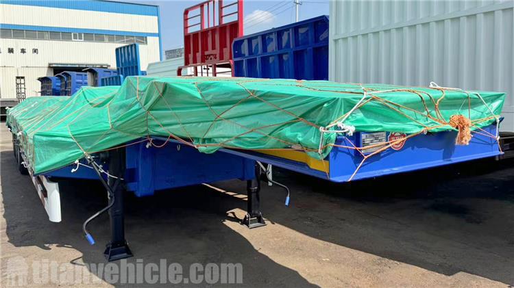 3 Axle 50 Ton Low Bed Truck Trailer Price for Sale In Kenya