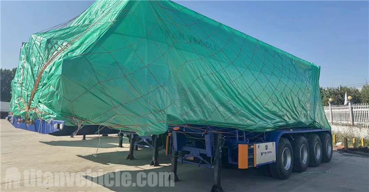 4 Axle 45CBM Pneumatic Dry Bulk Trailer for Sale In Timor-Leste