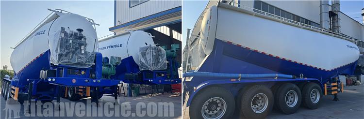4 Axle 45CBM Pneumatic Dry Bulk Trailer for Sale In Timor-Leste