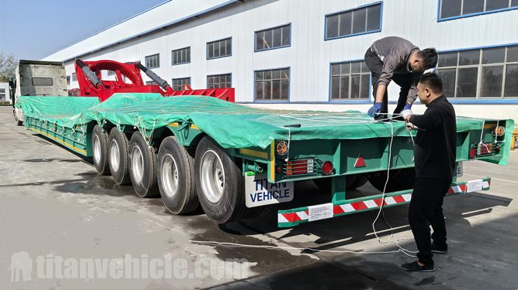5 Axle 110 Ton Folding Neck Trailer for Sale in Saudi Arabia