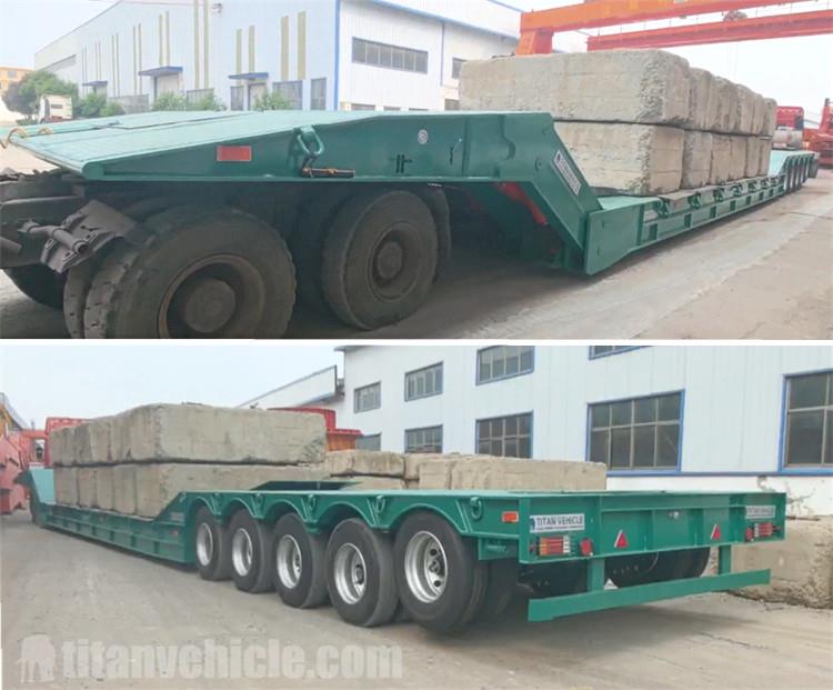 5 Axle 110 Ton Folding Neck Trailer for Sale in Saudi Arabia