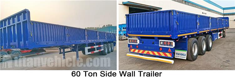 600mm High Side Cargo Semi Trailer for Sale In Oman